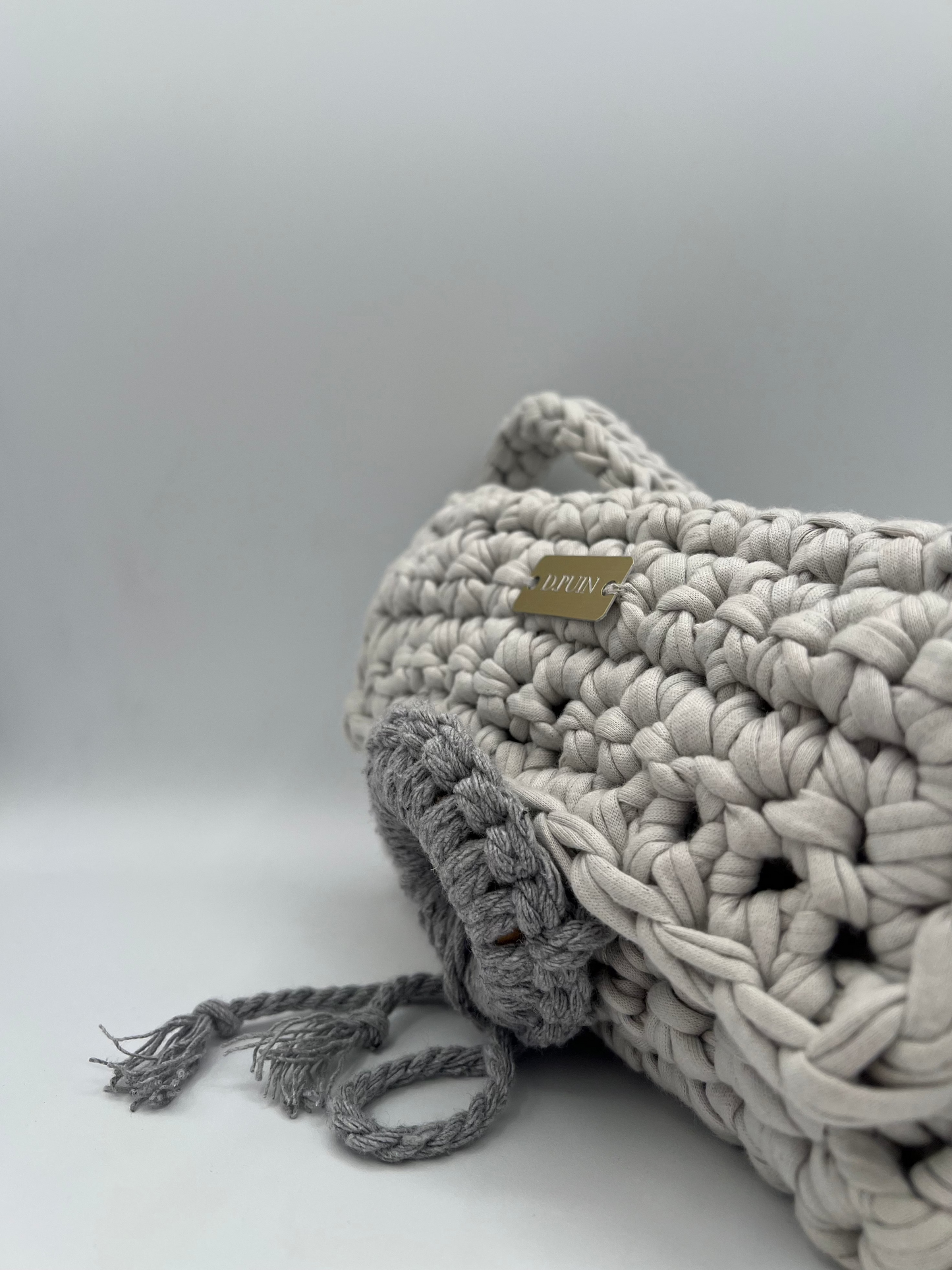 D.PUIN Handmade Crochet Bag – Stone Curl