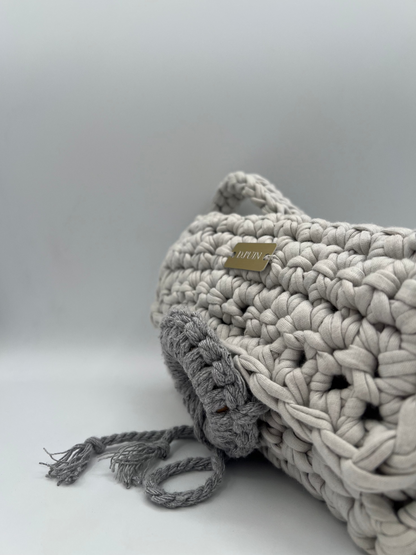 D.PUIN Handmade Crochet Bag – Stone Curl