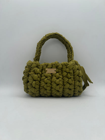 D.PUIN Handmade Crochet Bag – Olive Palm