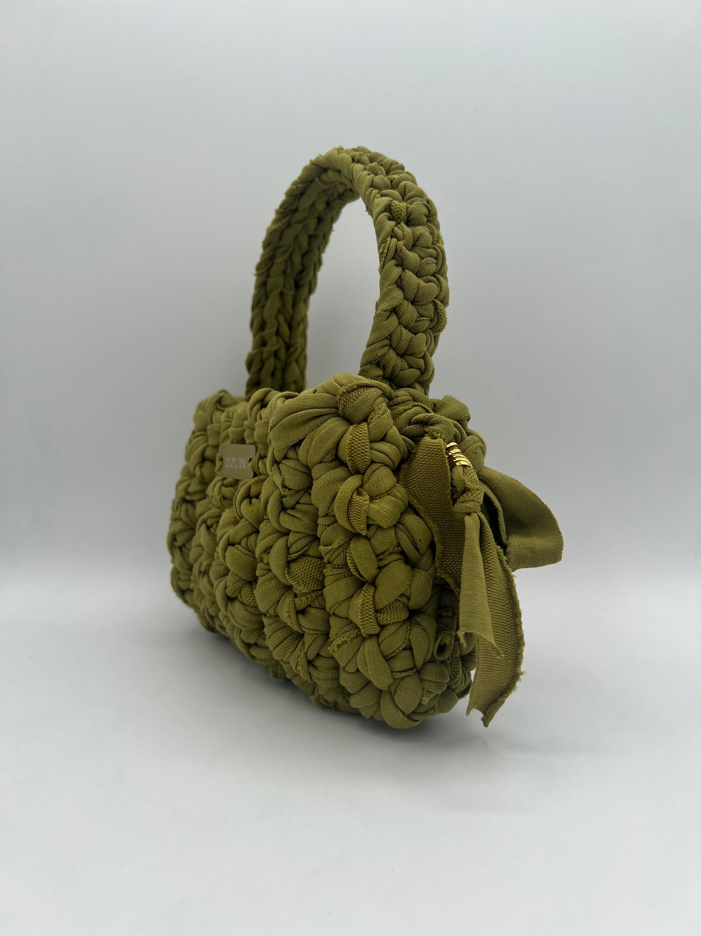 D.PUIN Handmade Crochet Bag – Olive Palm