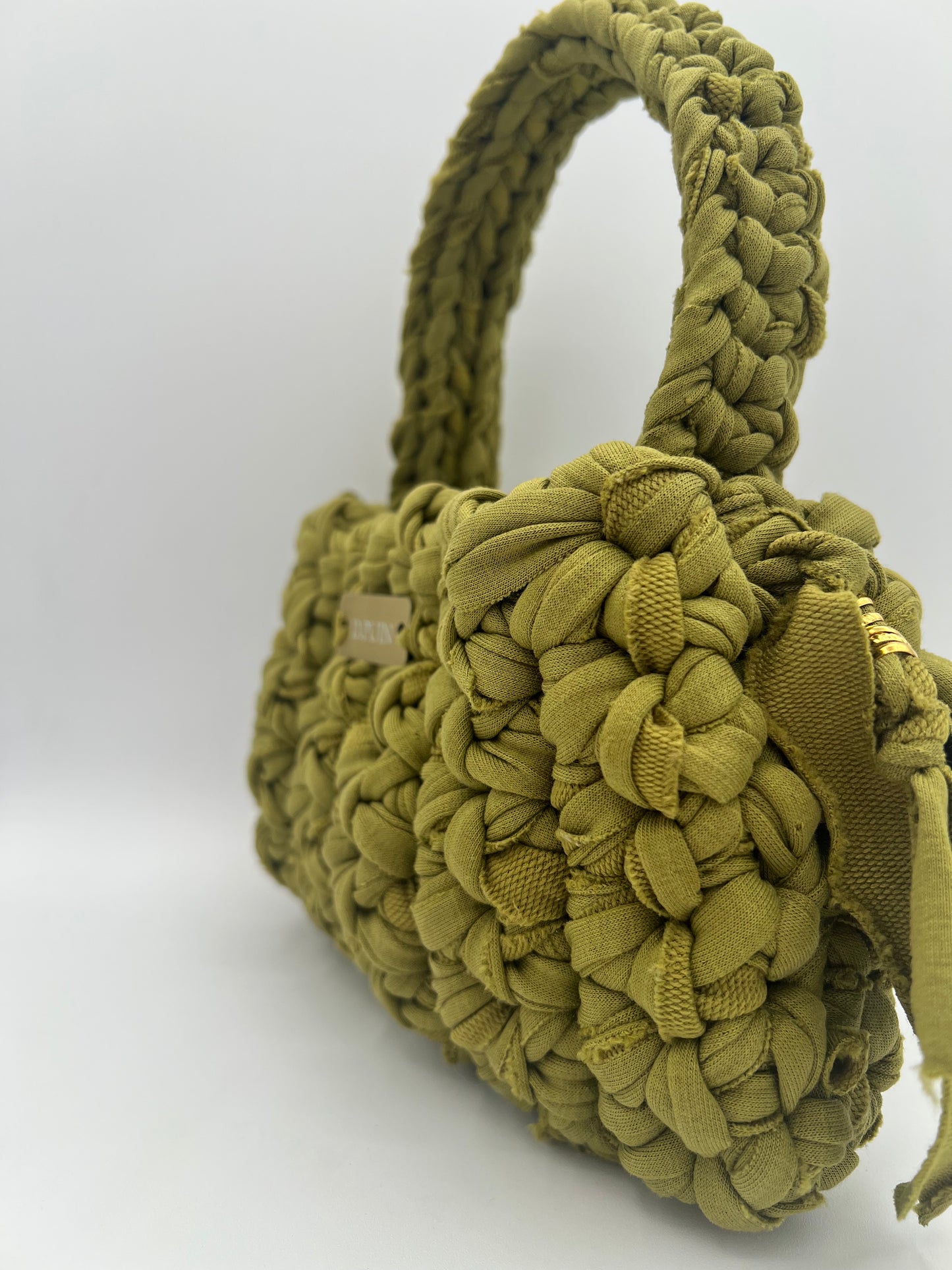 D.PUIN Handmade Crochet Bag – Olive Palm
