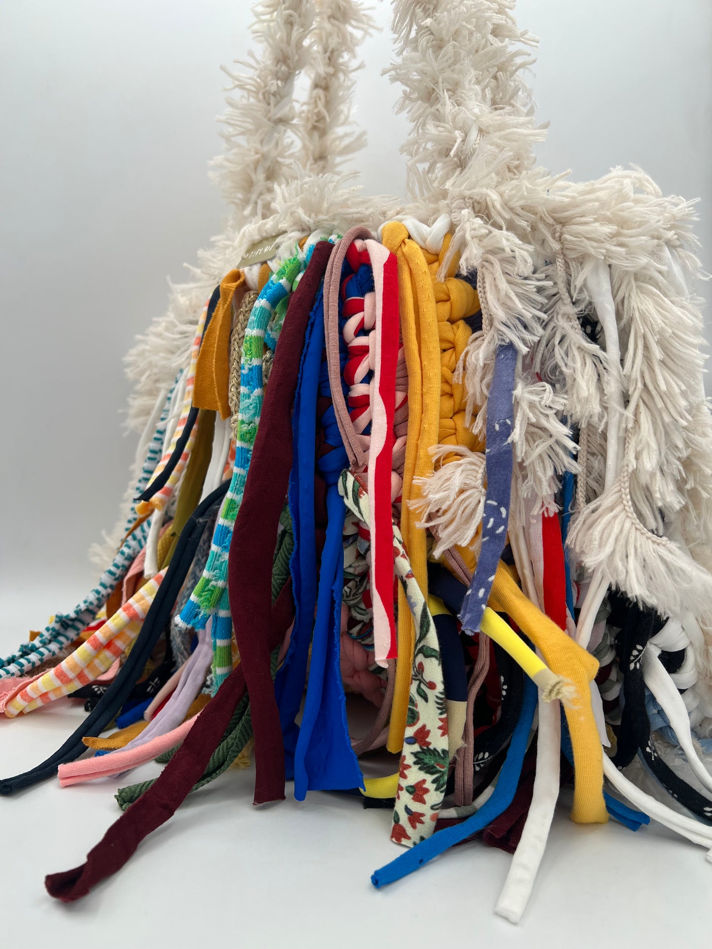 D.PUIN Handmade Crochet Bag – Coral Tassels