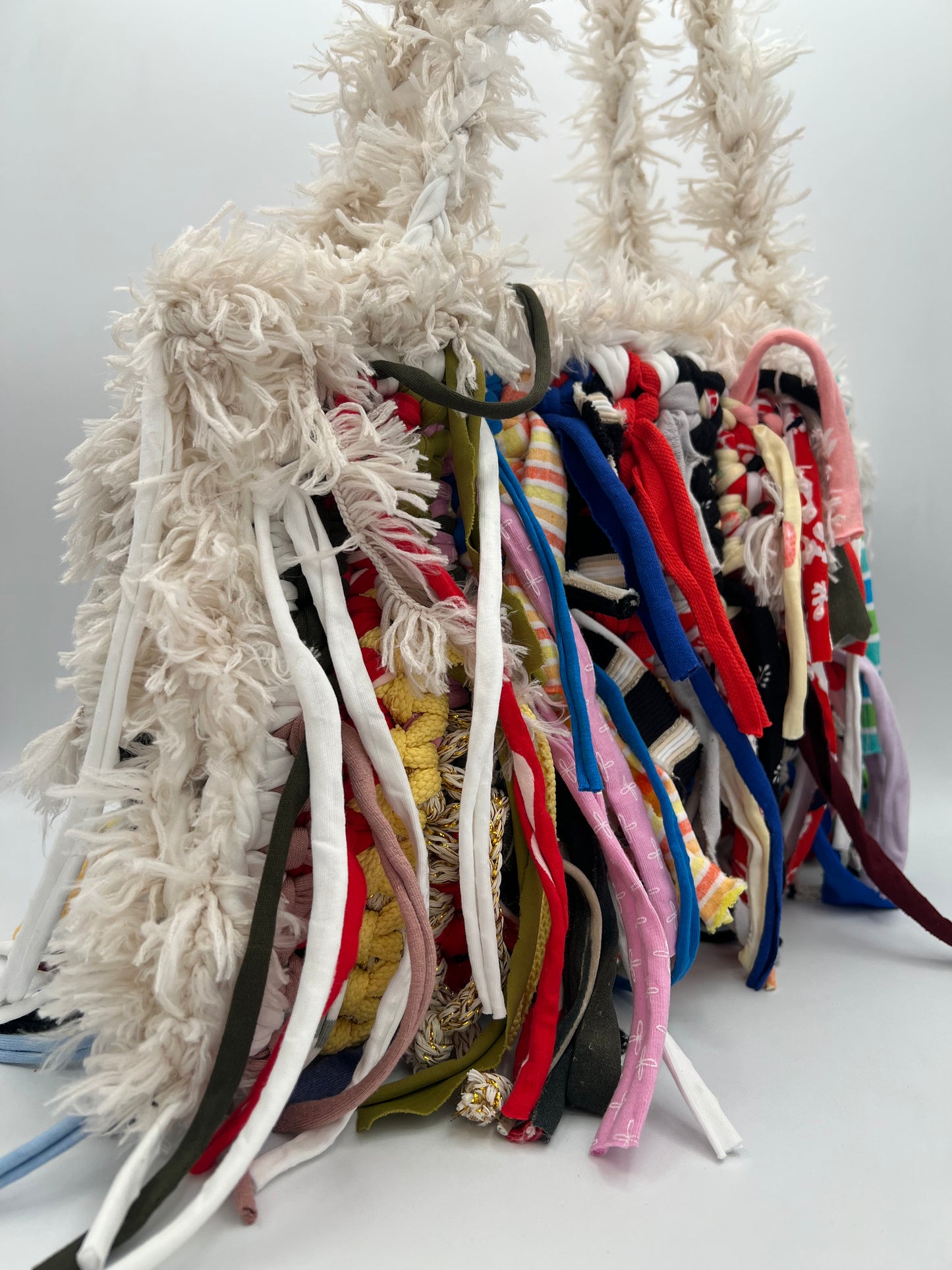 D.PUIN Handmade Crochet Bag – Coral Tassels