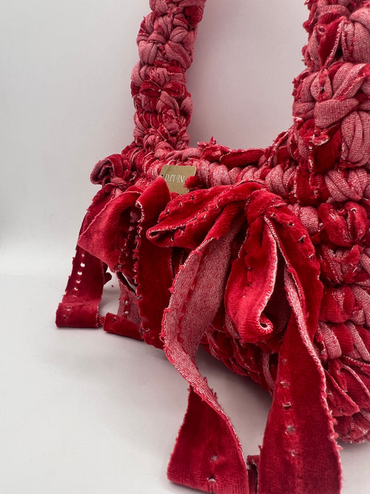 D.PUIN Handmade Crochet Bag – Fuchsia Flame