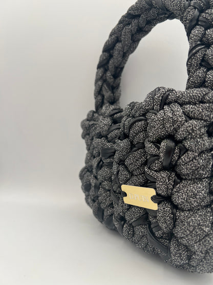D.PUIN Handmade Crochet Bag – Midnight Coal