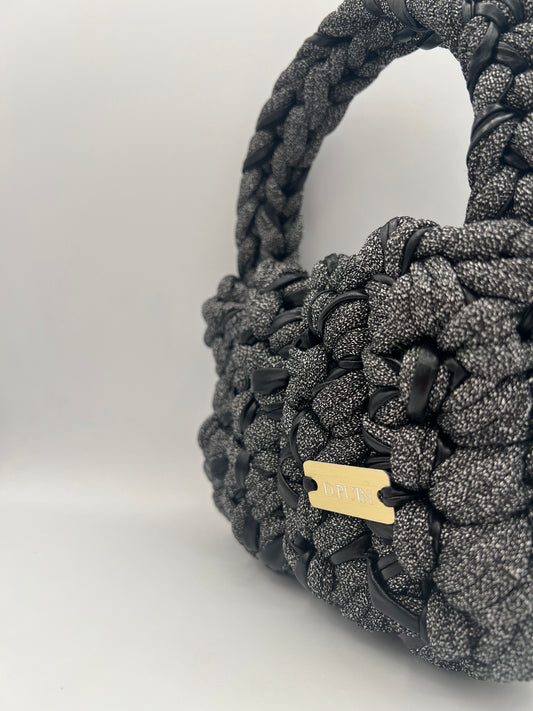 D.PUIN Handmade Crochet Bag – Midnight Coal