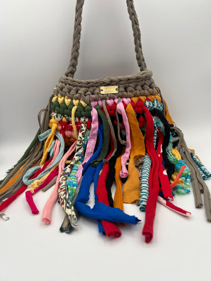 D.PUIN Handmade Crochet Bag – Fringe Fusion