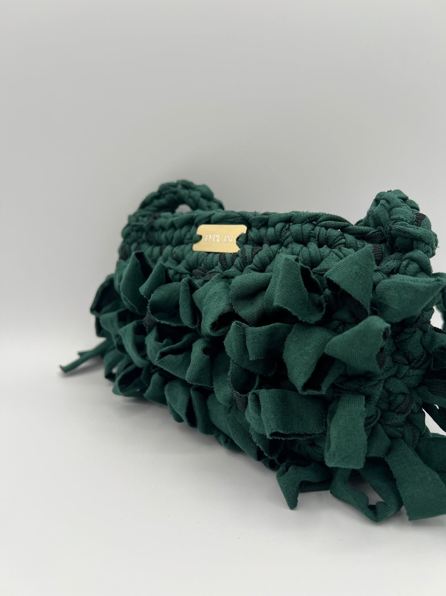 D.PUIN Handmade Crochet Bag – Forest Ruffle