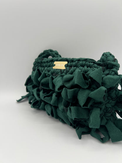 D.PUIN Handmade Crochet Bag – Forest Ruffle