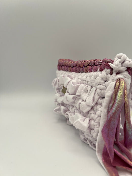 D.PUIN Handmade Crochet Bag – Frosted Rosé