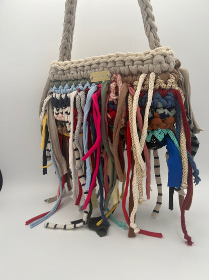 D.PUIN Handmade Crochet Bag – Carnival Fringe