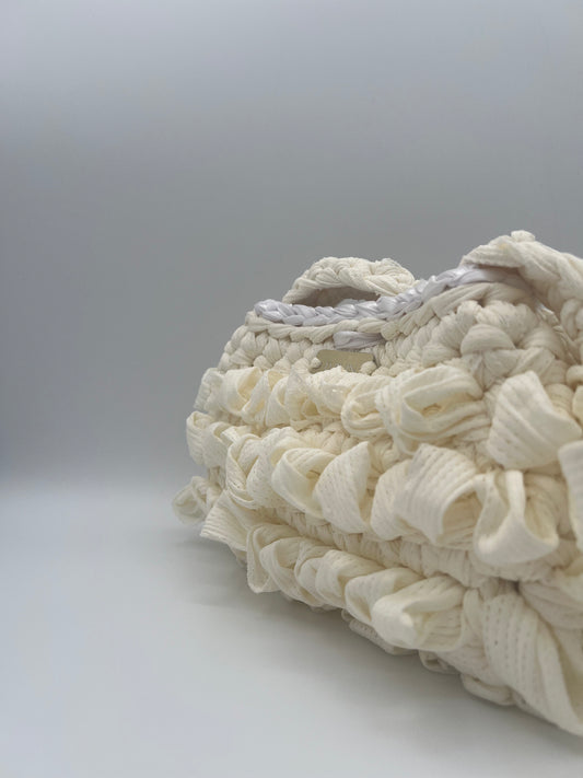 D.PUIN Handmade Crochet Bag – Moonlit Ruffle