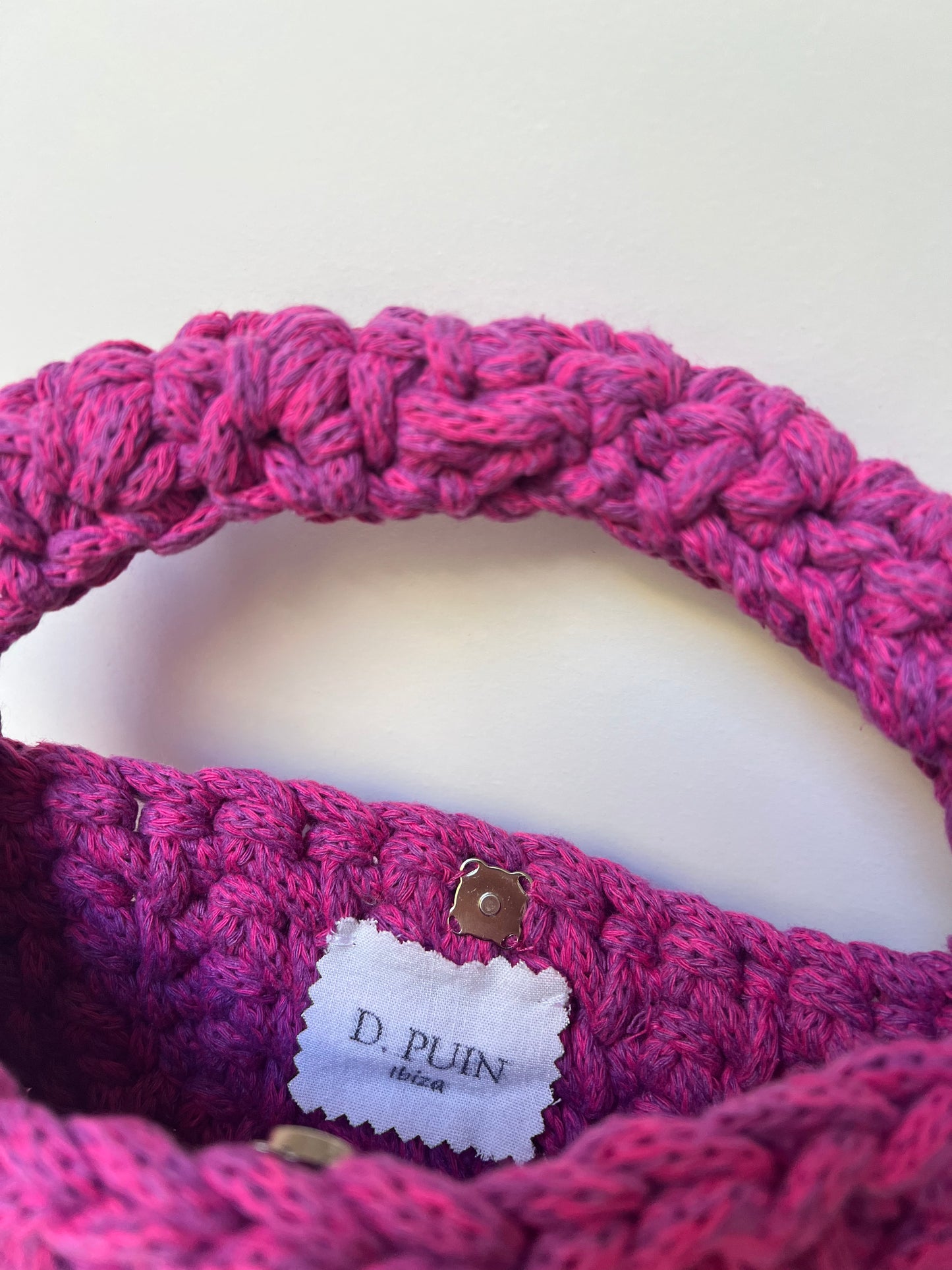 Handmade Crochet Pink Handbag - D.Puin Collection