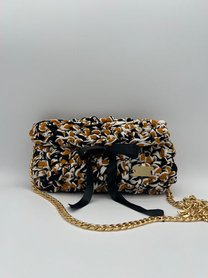 D.PUIN Handmade Crochet Bag – Gold Mix