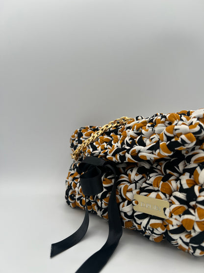 D.PUIN Handmade Crochet Bag – Gold Mix