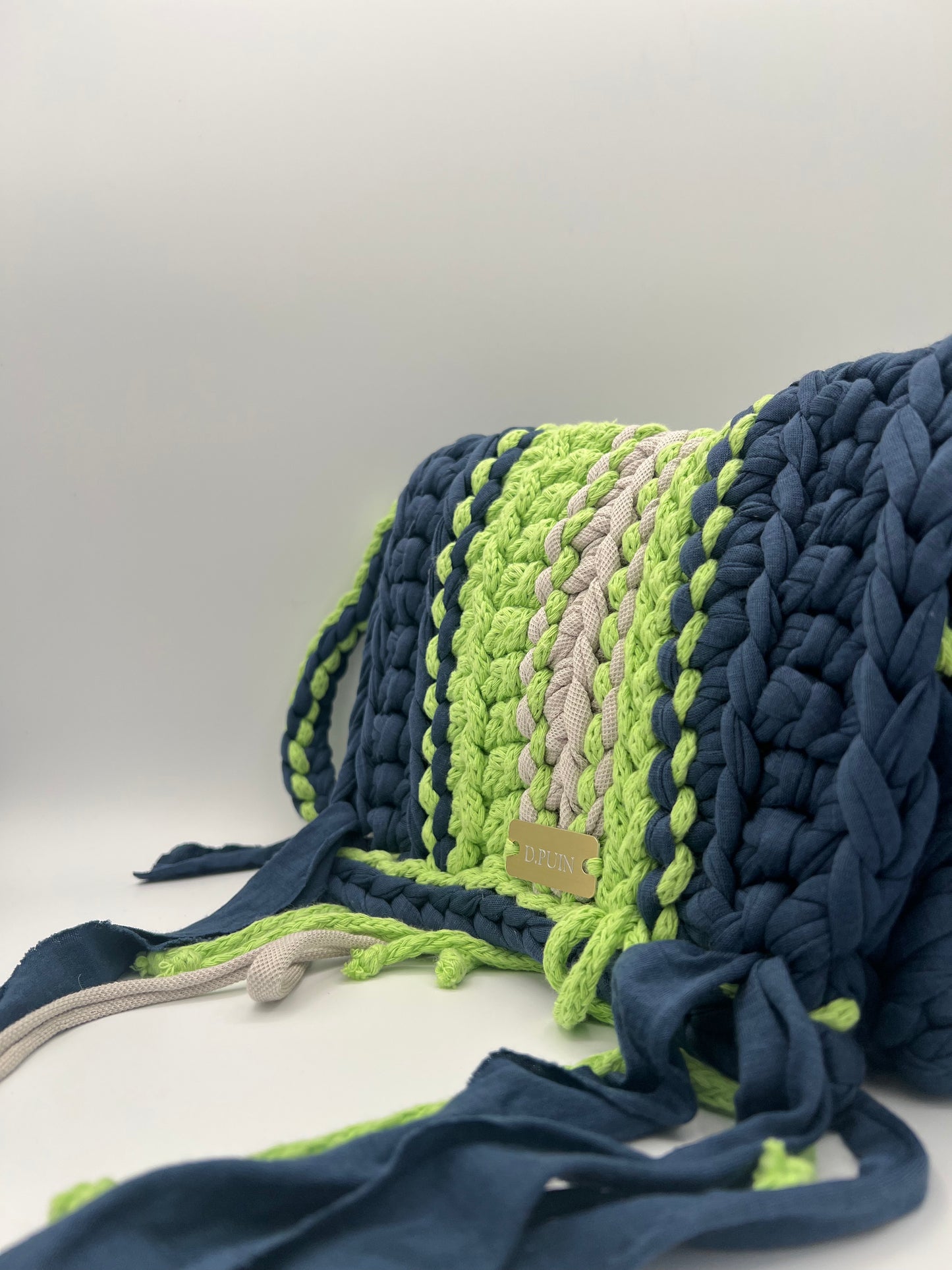 D.PUIN Handmade Crochet Bag – Neon Fringe