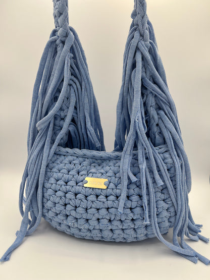 D.PUIN Handmade Crochet Bag – Bermy Blue