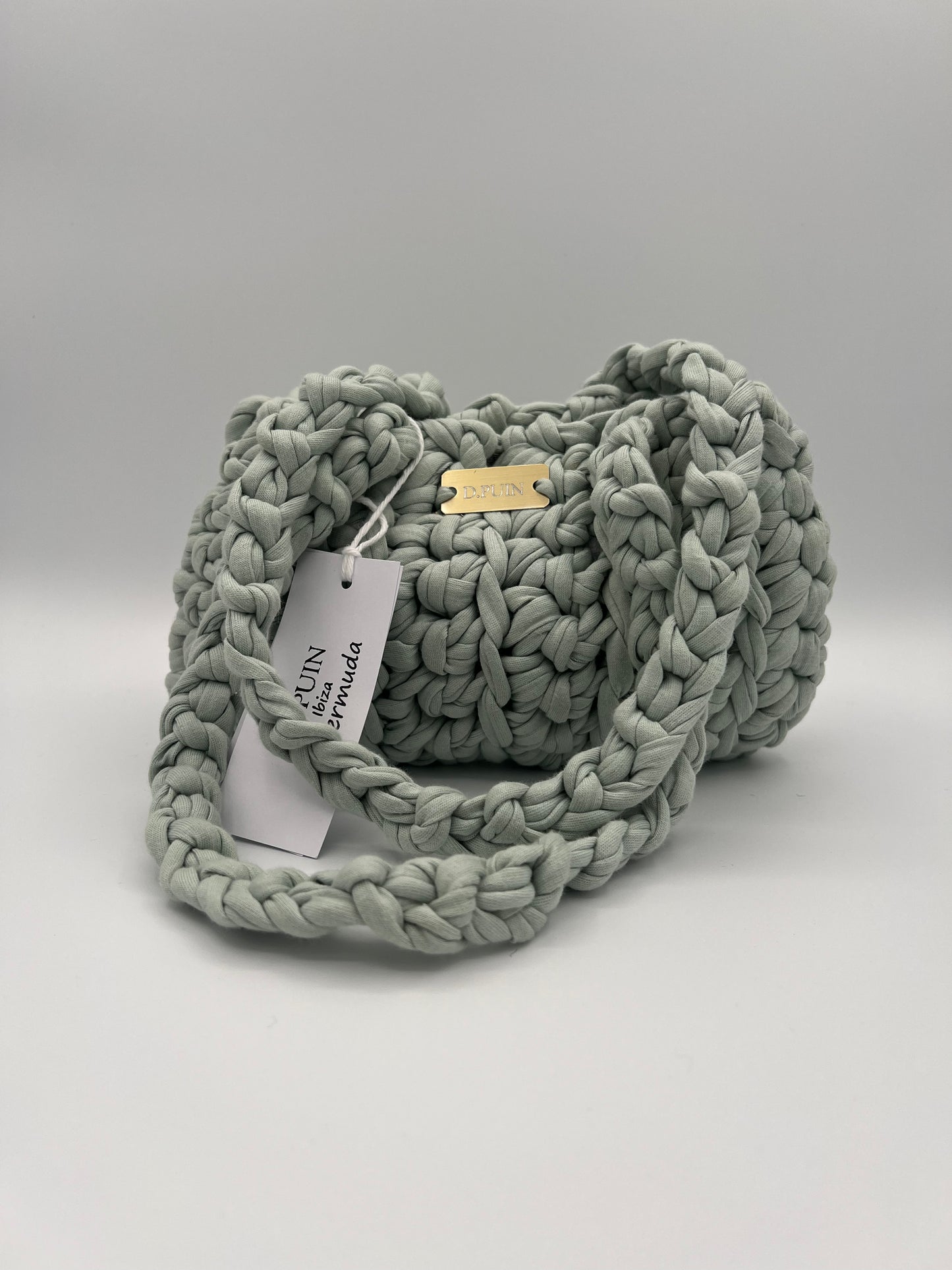 D.PUIN Handmade Crochet Bag – Mint Mirage