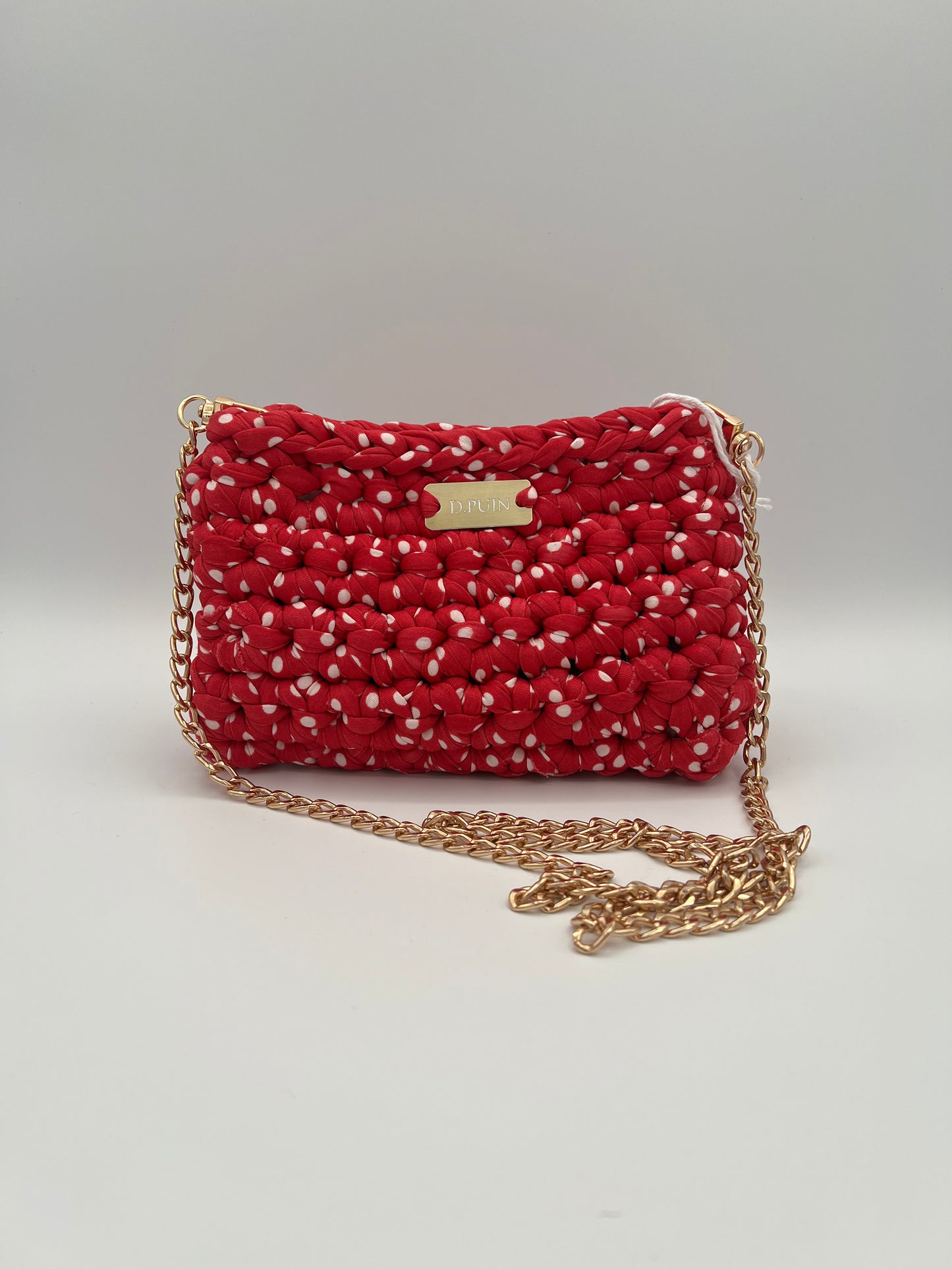 D.PUIN Handmade Crochet Bag – Fuchsia Dot Mini