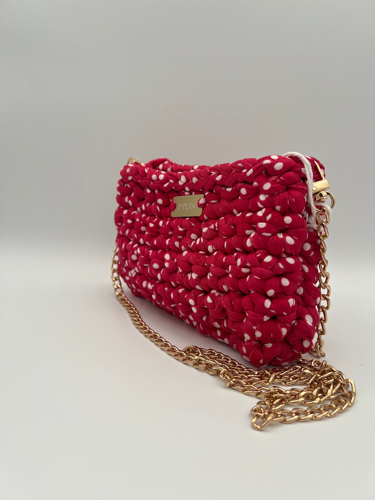 D.PUIN Handmade Crochet Bag – Fuchsia Dot Mini