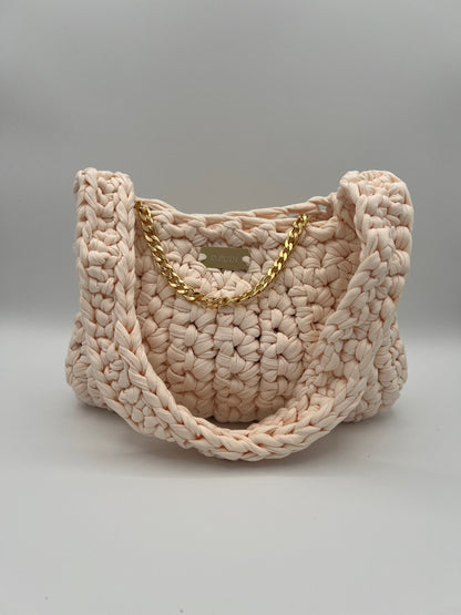 D.PUIN Handmade Crochet Bag – Sunset Pink Sand