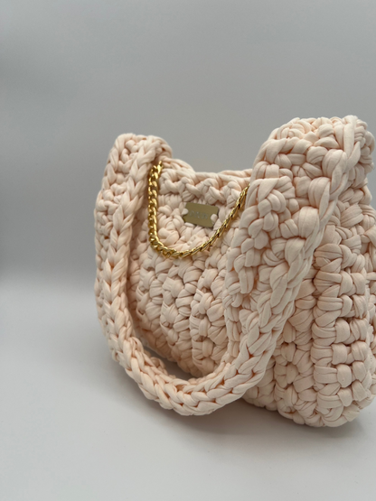 D.PUIN Handmade Crochet Bag – Sunset Pink Sand