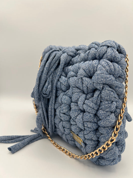 D.PUIN Handmade Crochet Bag – Salty Blue