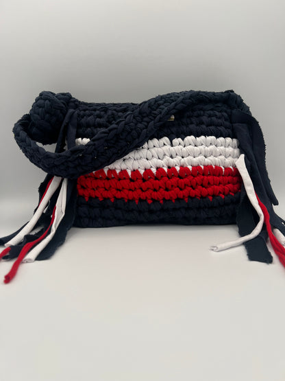 D.PUIN Handmade Crochet Bag – Trio Stripes