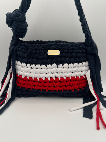 D.PUIN Handmade Crochet Bag – Trio Stripes
