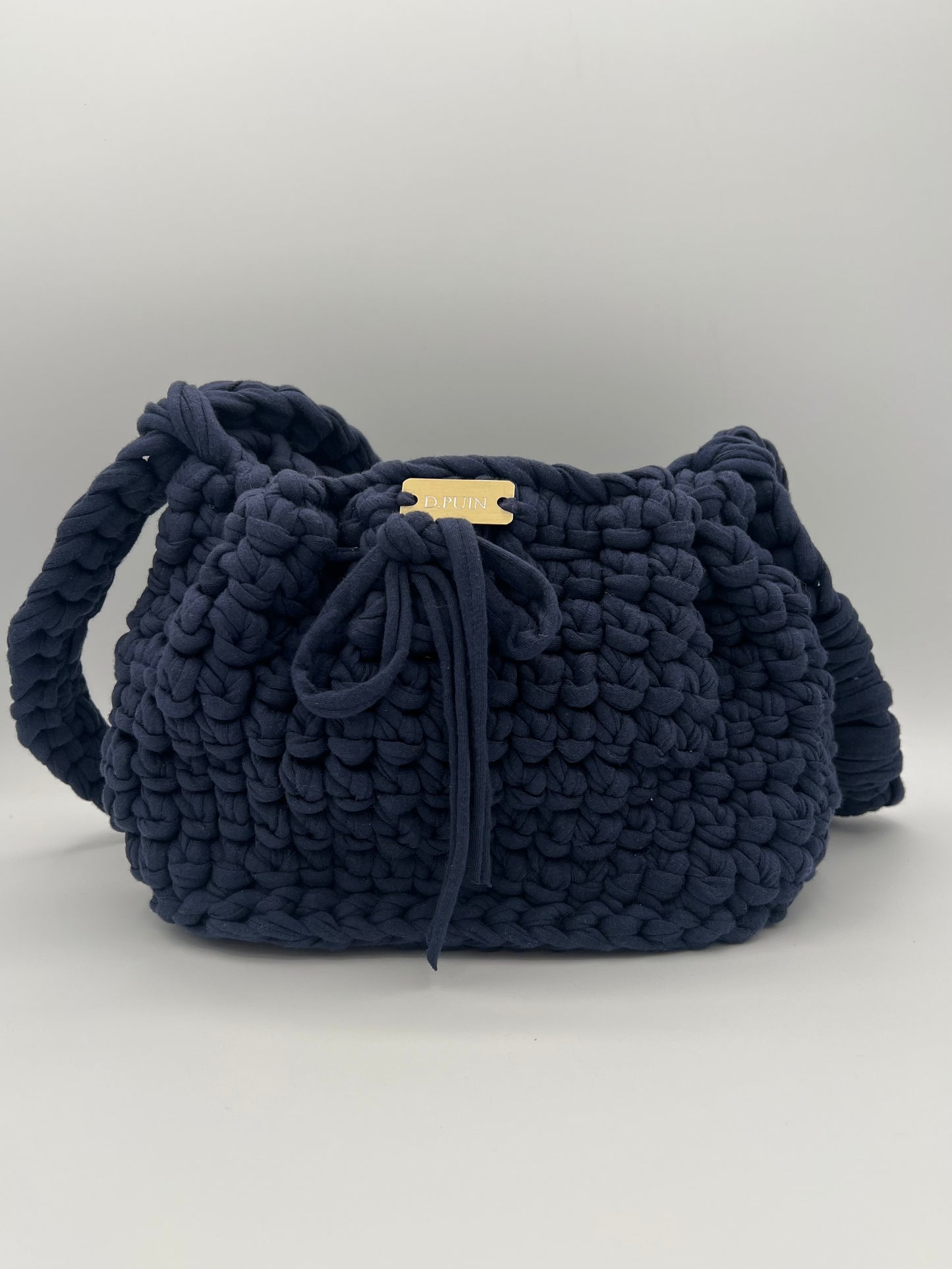 D.PUIN Handmade Crochet Bag – Navy Soft