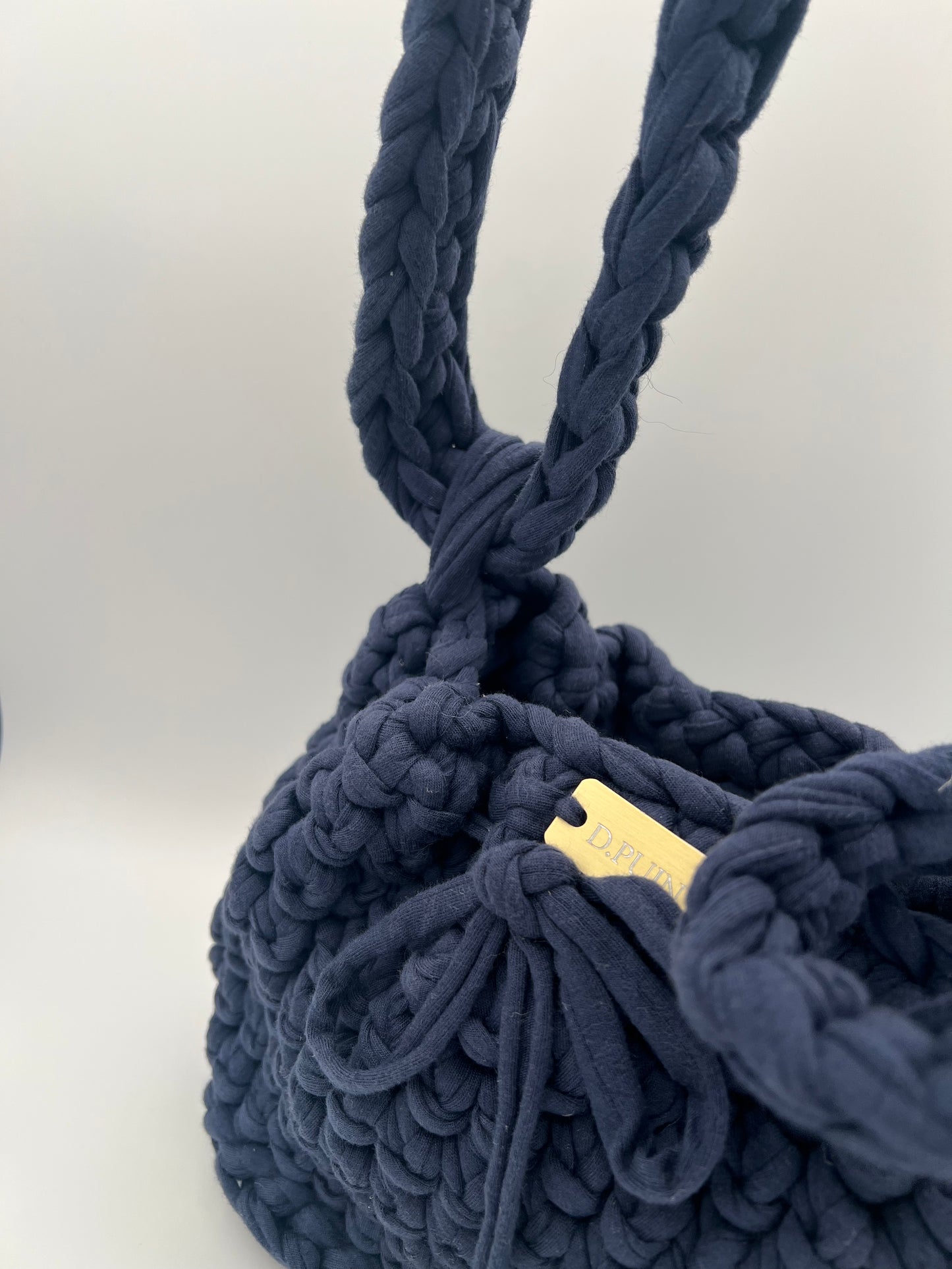 D.PUIN Handmade Crochet Bag – Navy Soft