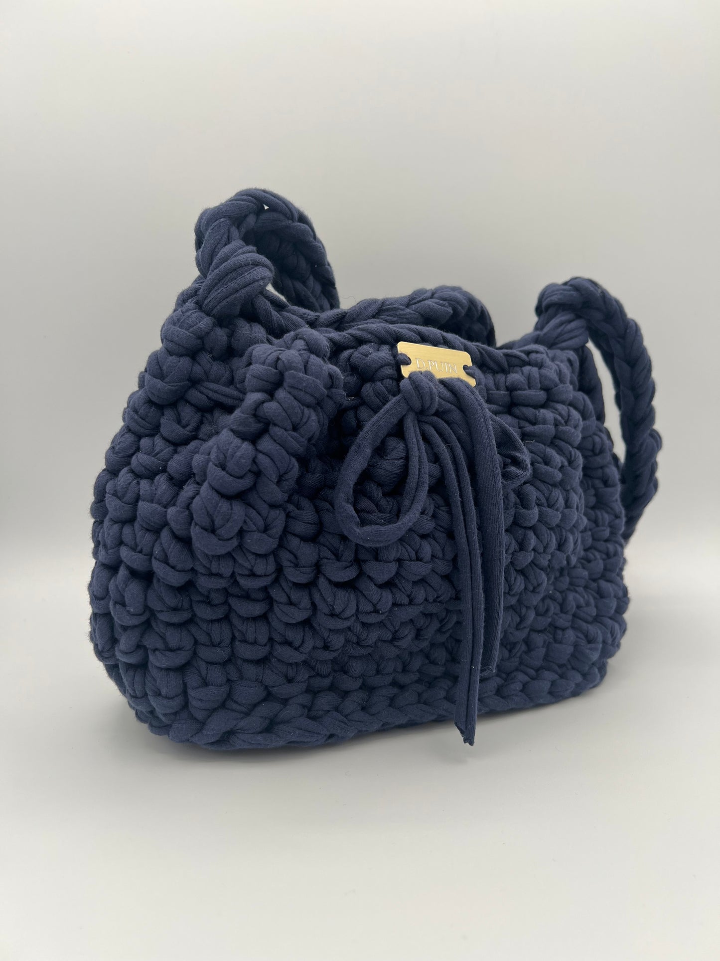 D.PUIN Handmade Crochet Bag – Navy Soft