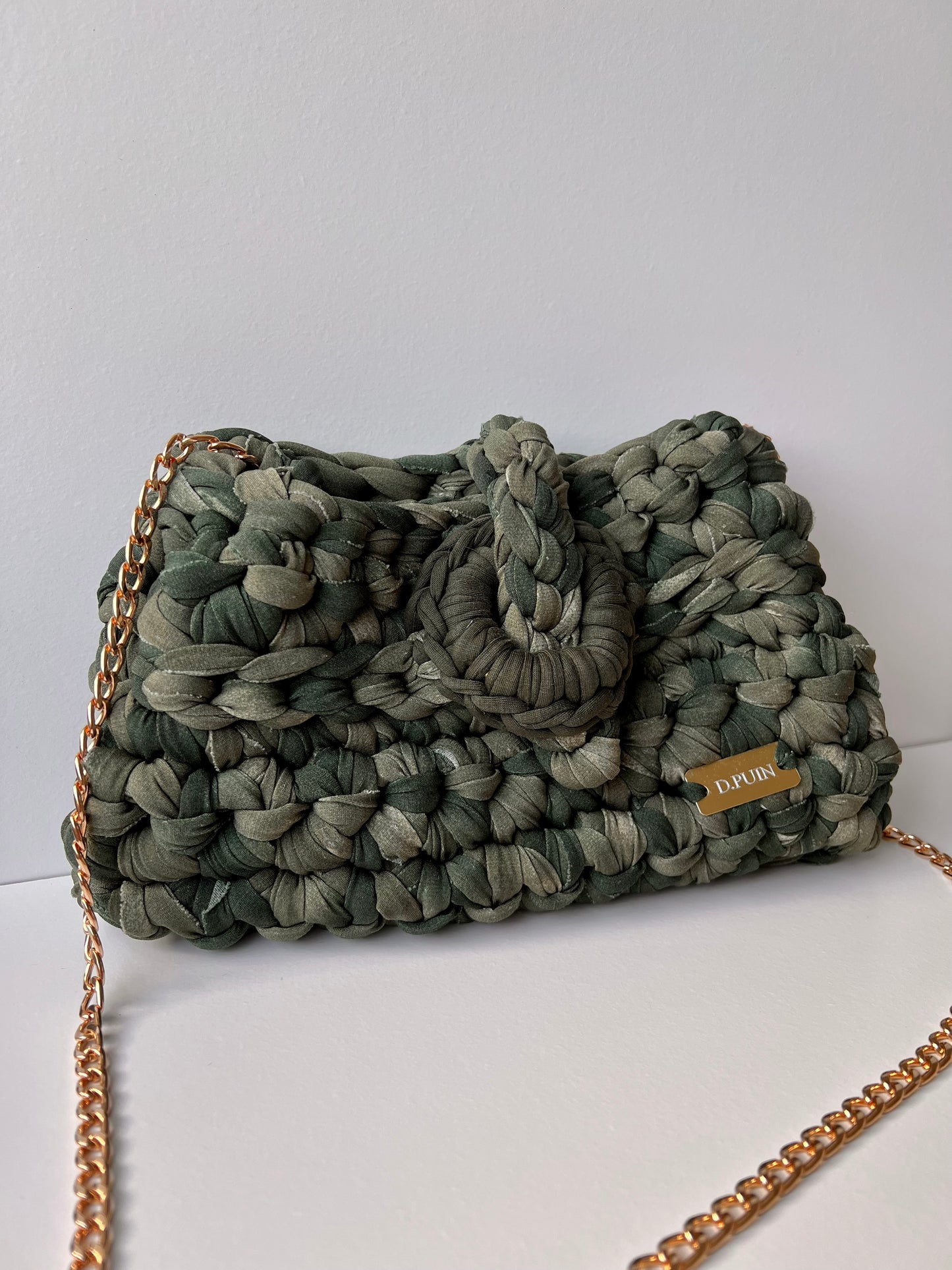 Green Detail Shoulder Bag