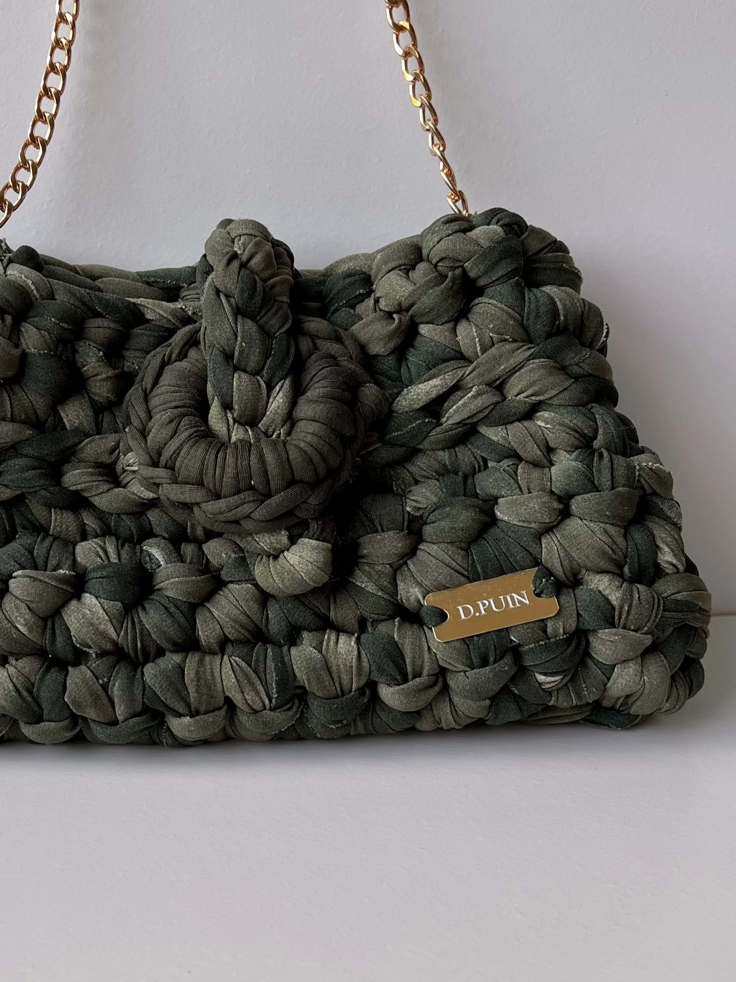 Green Detail Shoulder Bag