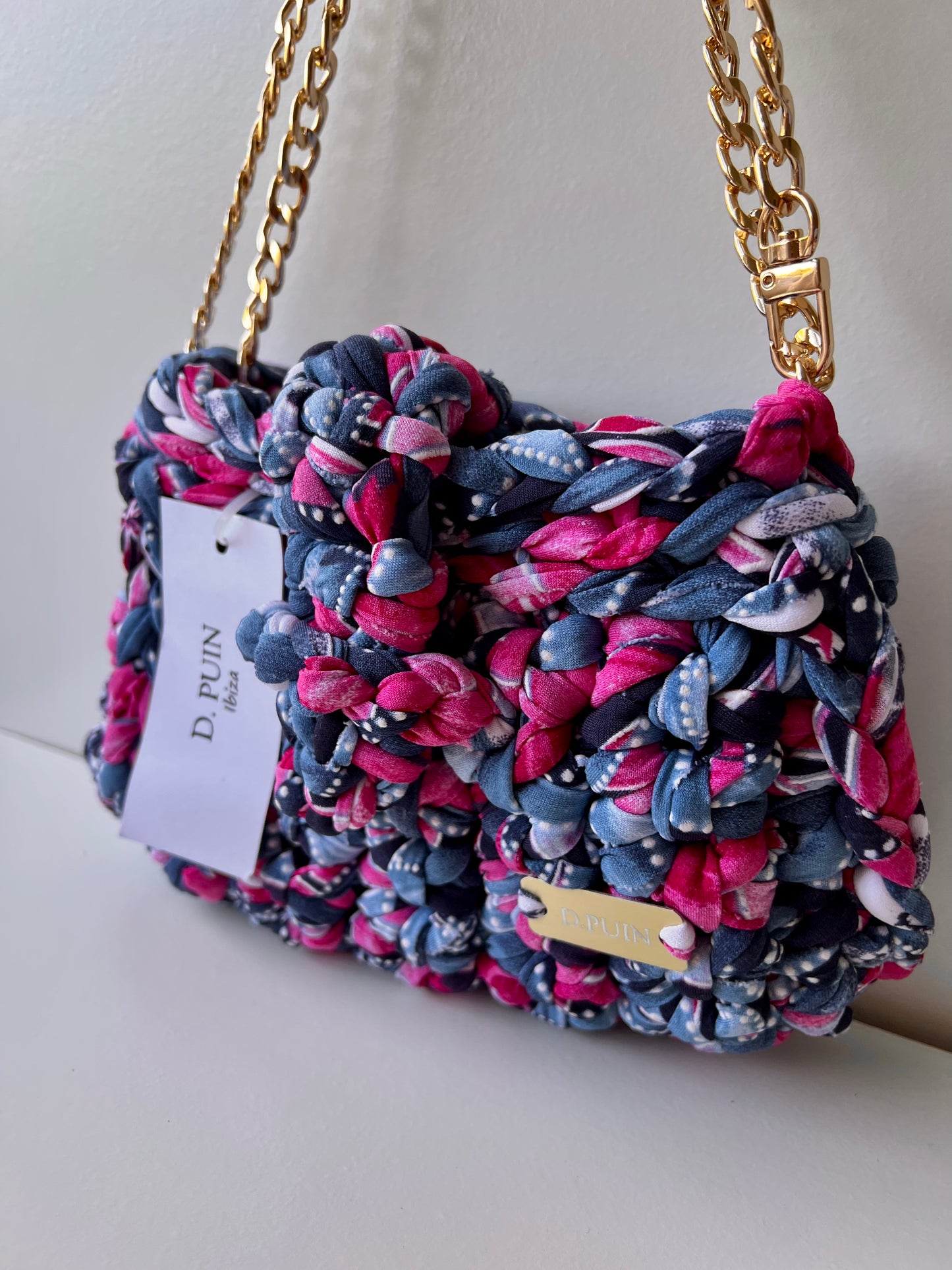 Small Pink and Blue Bag