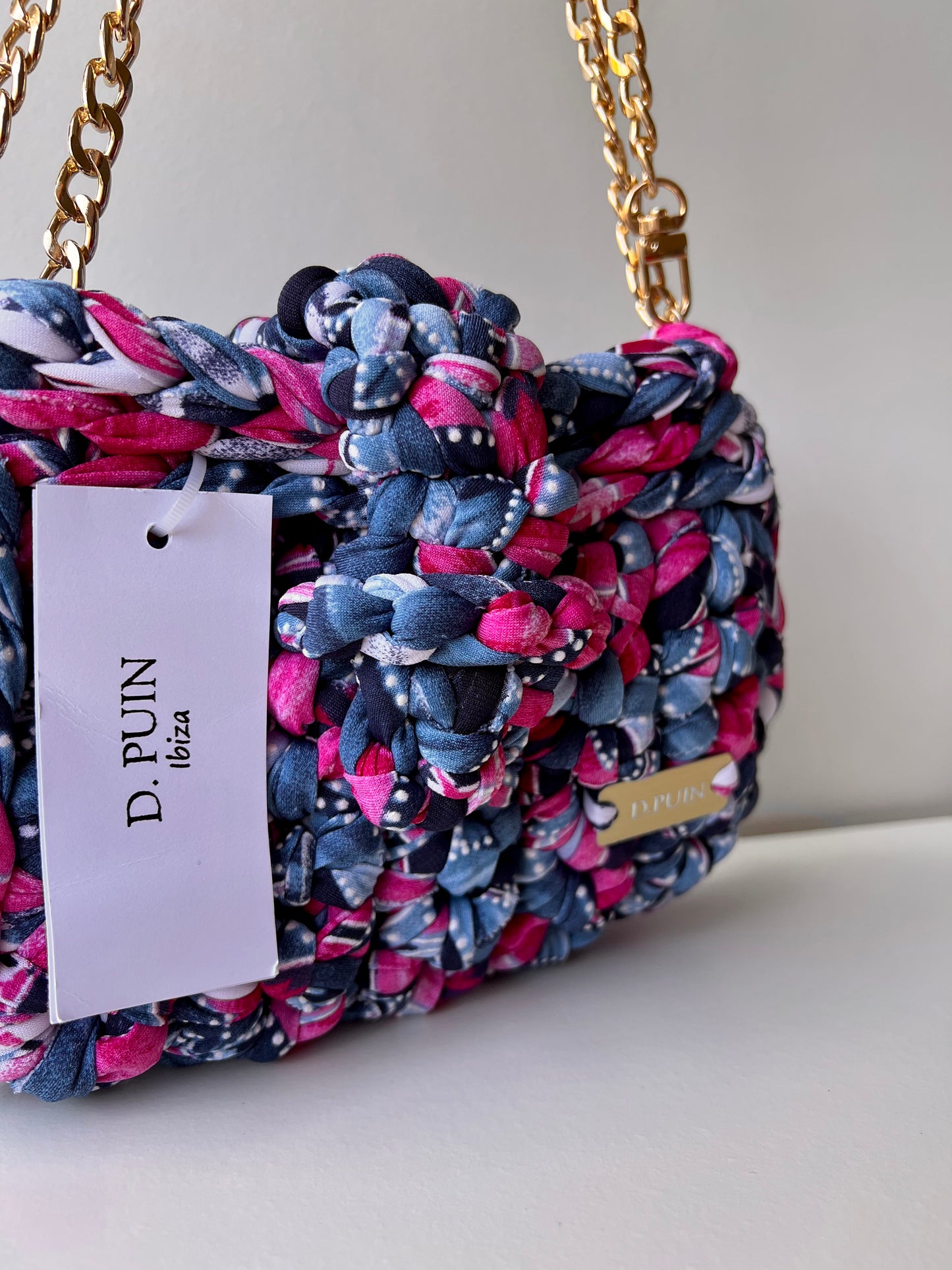 Small Pink and Blue Bag