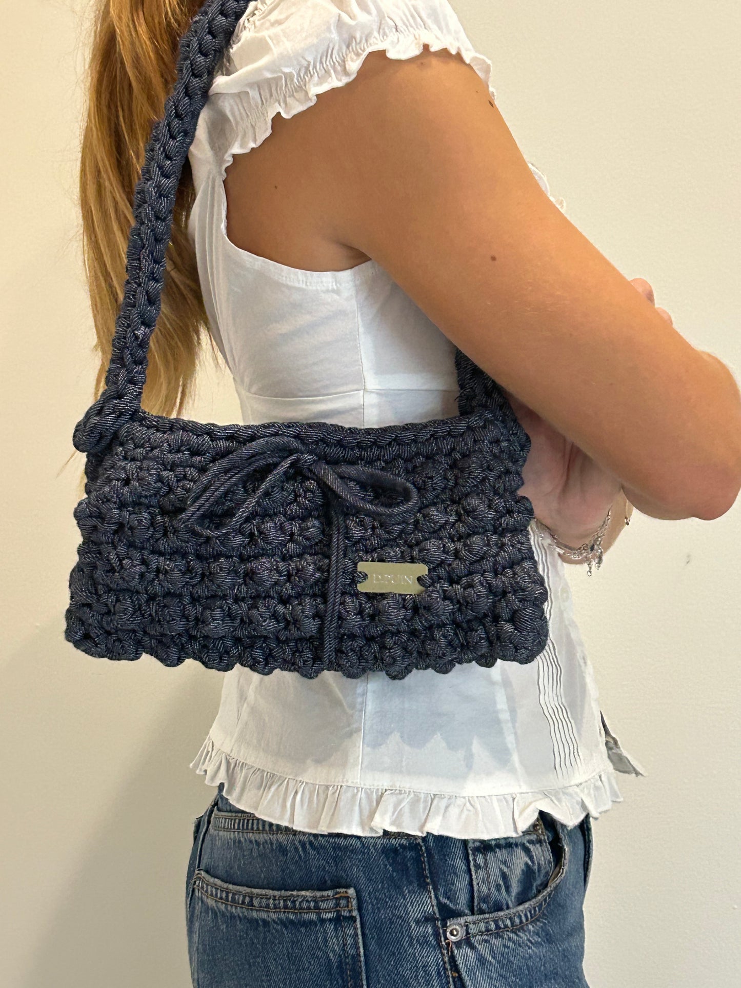 D.PUIN Handmade Crochet Bag – Beach Pebble