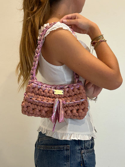 D.PUIN Handmade Crochet Bag – Berry Snowcone