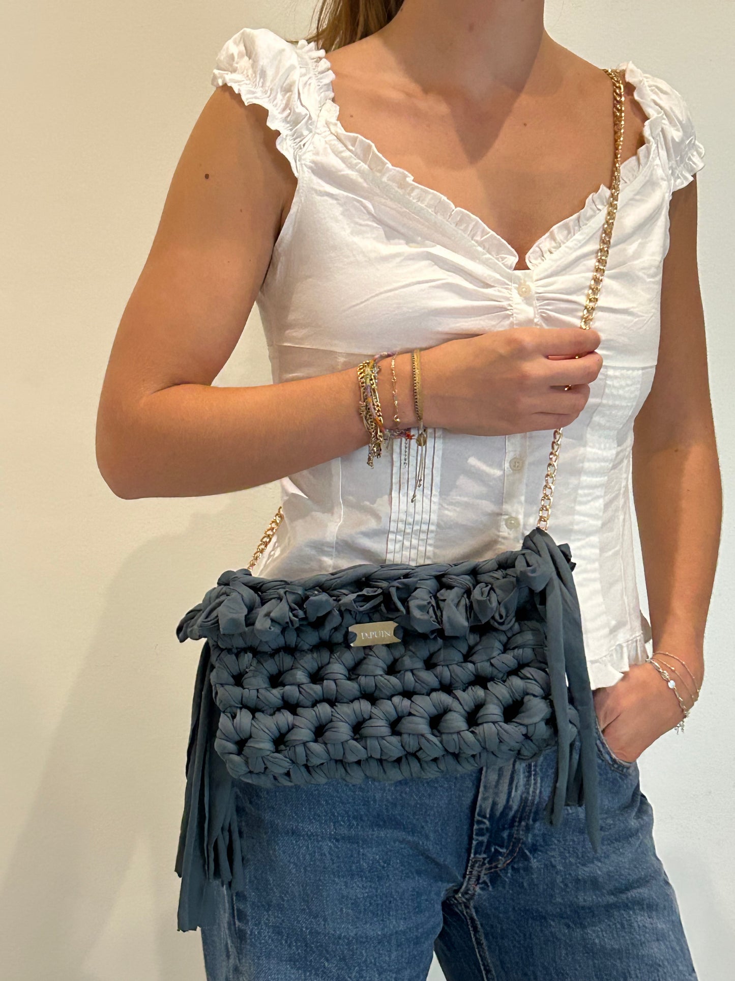 D.PUIN Handmade Crochet Bag – Blue Tide