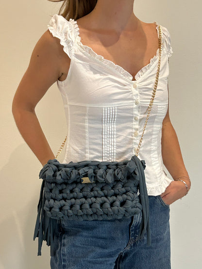 D.PUIN Handmade Crochet Bag – Blue Tide