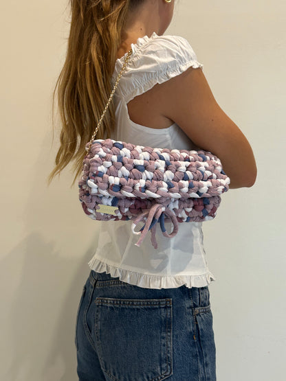 D.PUIN Handmade Crochet Bag – Rust Fringe