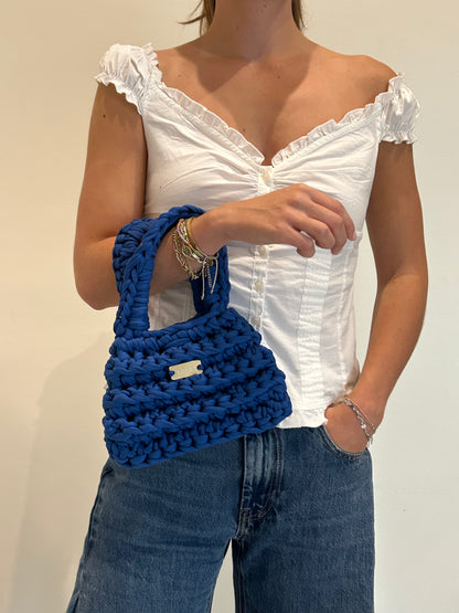 D.PUIN Handmade Crochet Bag – Blue Pebble