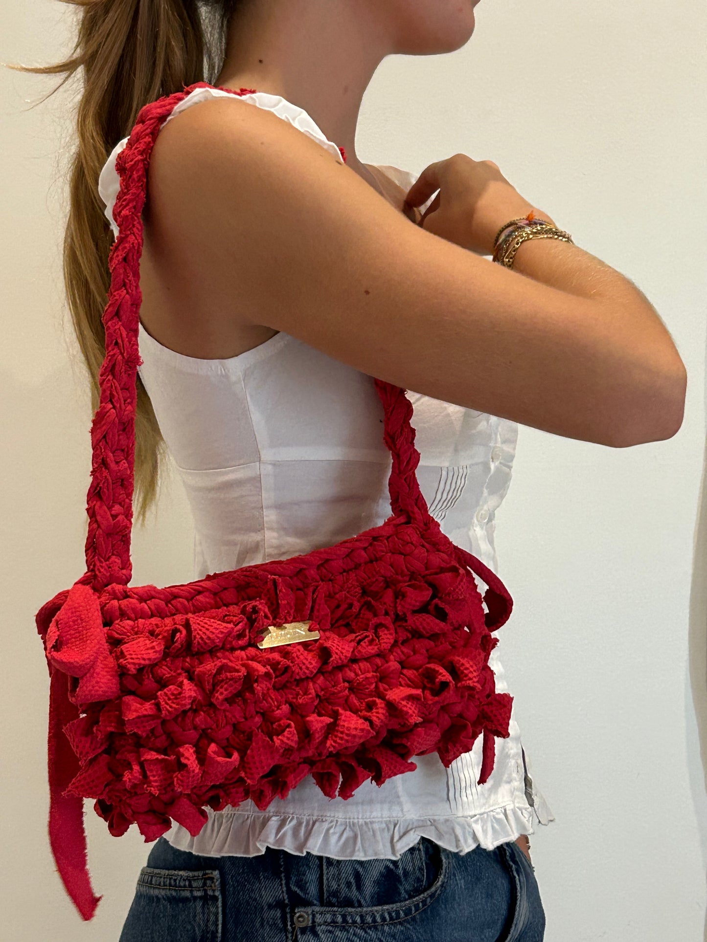 D.PUIN Handmade Crochet Bag – Harbour Red