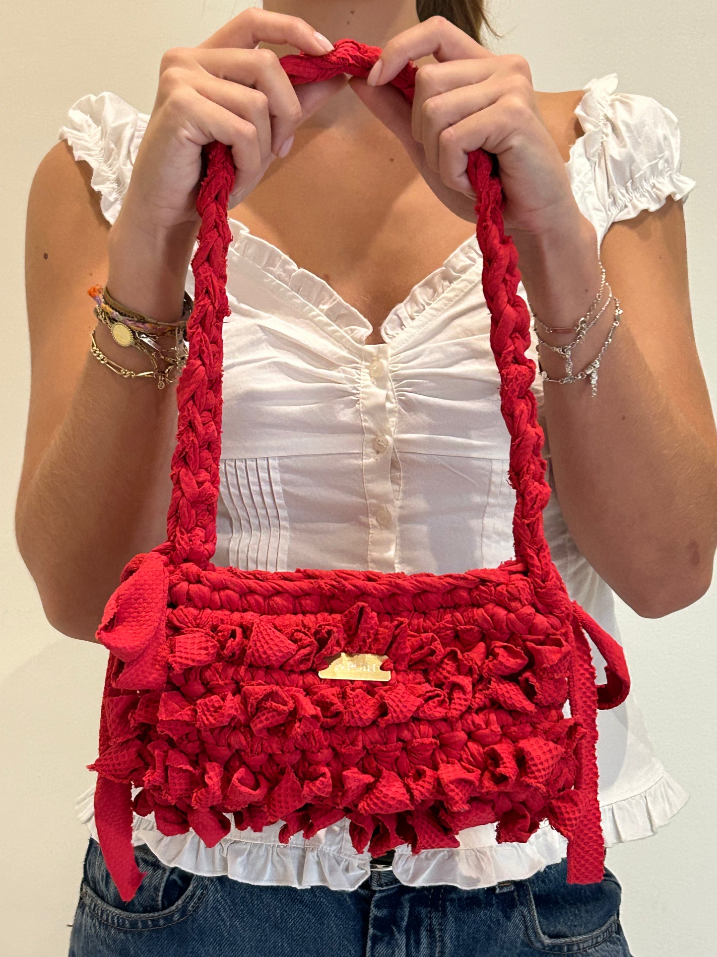 D.PUIN Handmade Crochet Bag – Harbour Red