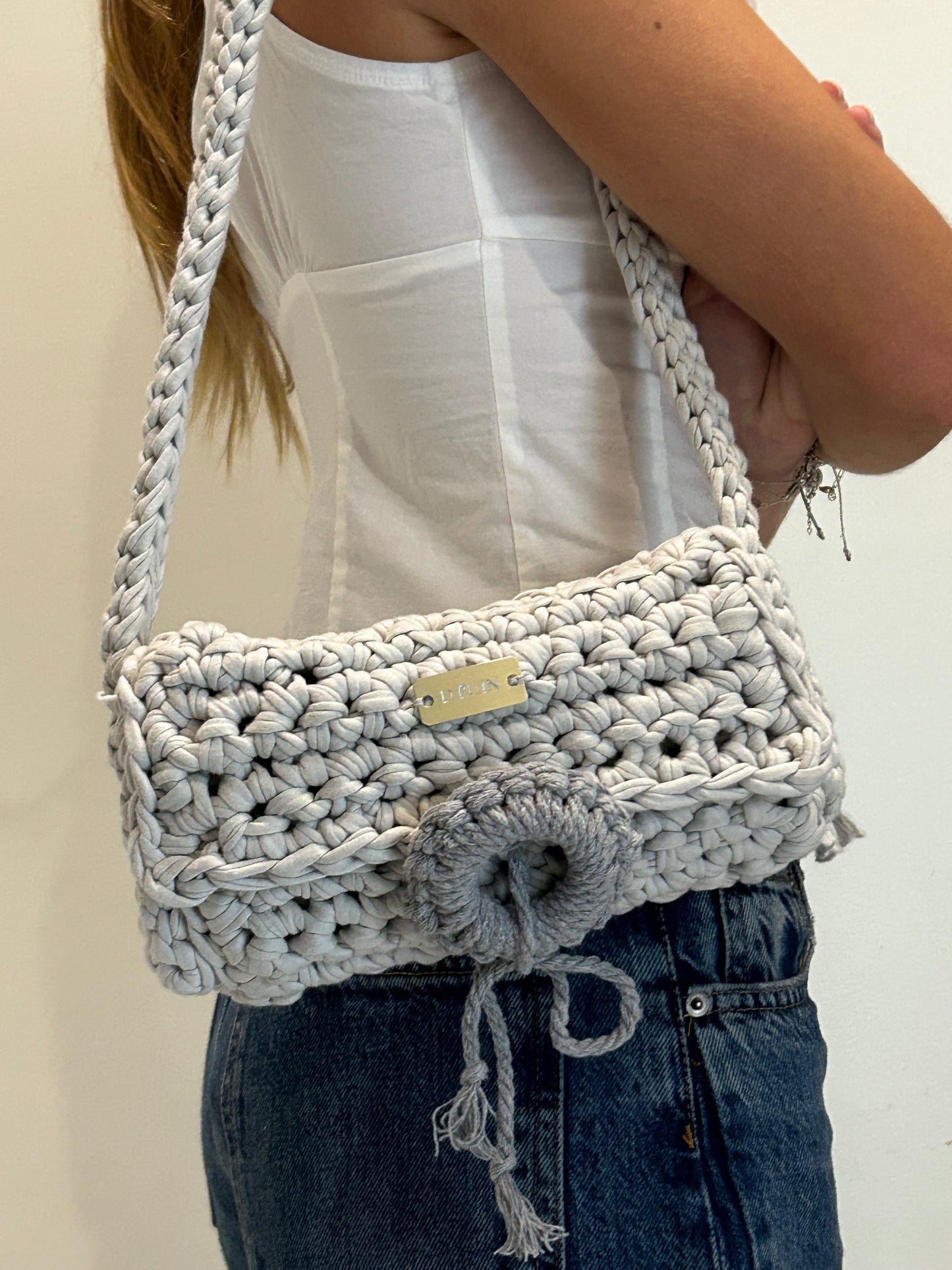 D.PUIN Handmade Crochet Bag – Stone Curl