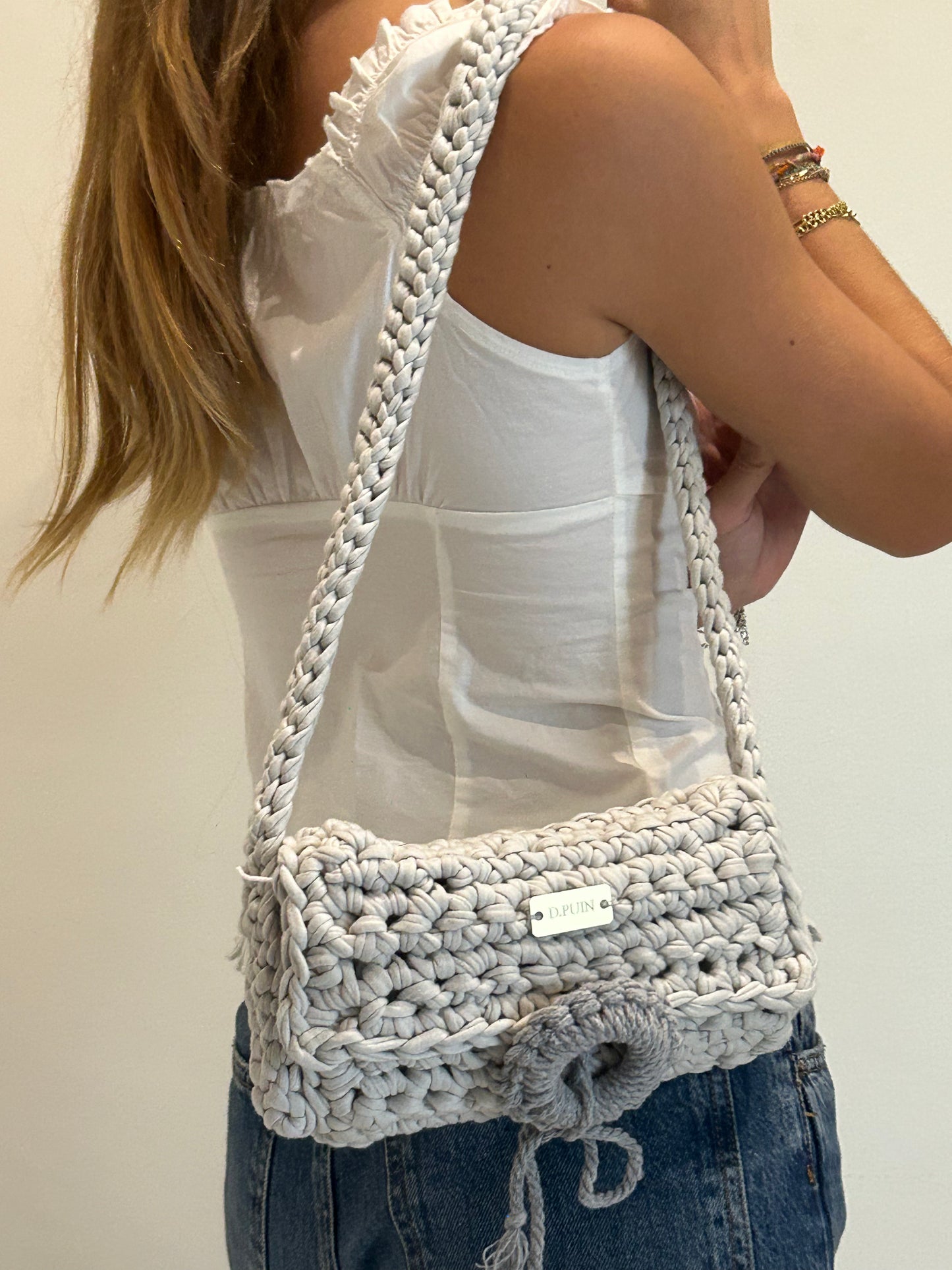 D.PUIN Handmade Crochet Bag – Stone Curl