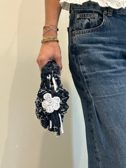 D.PUIN Handmade Crochet Bag – Petite Noir Daisy