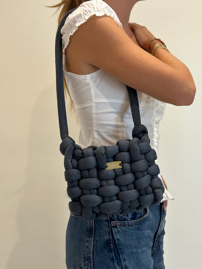 D.PUIN Handmade Crochet Bag – Midnight Puffs