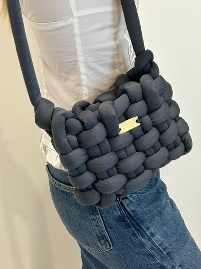 D.PUIN Handmade Crochet Bag – Midnight Puffs