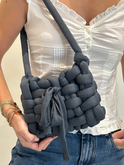 D.PUIN Handmade Crochet Bag – Midnight Puffs